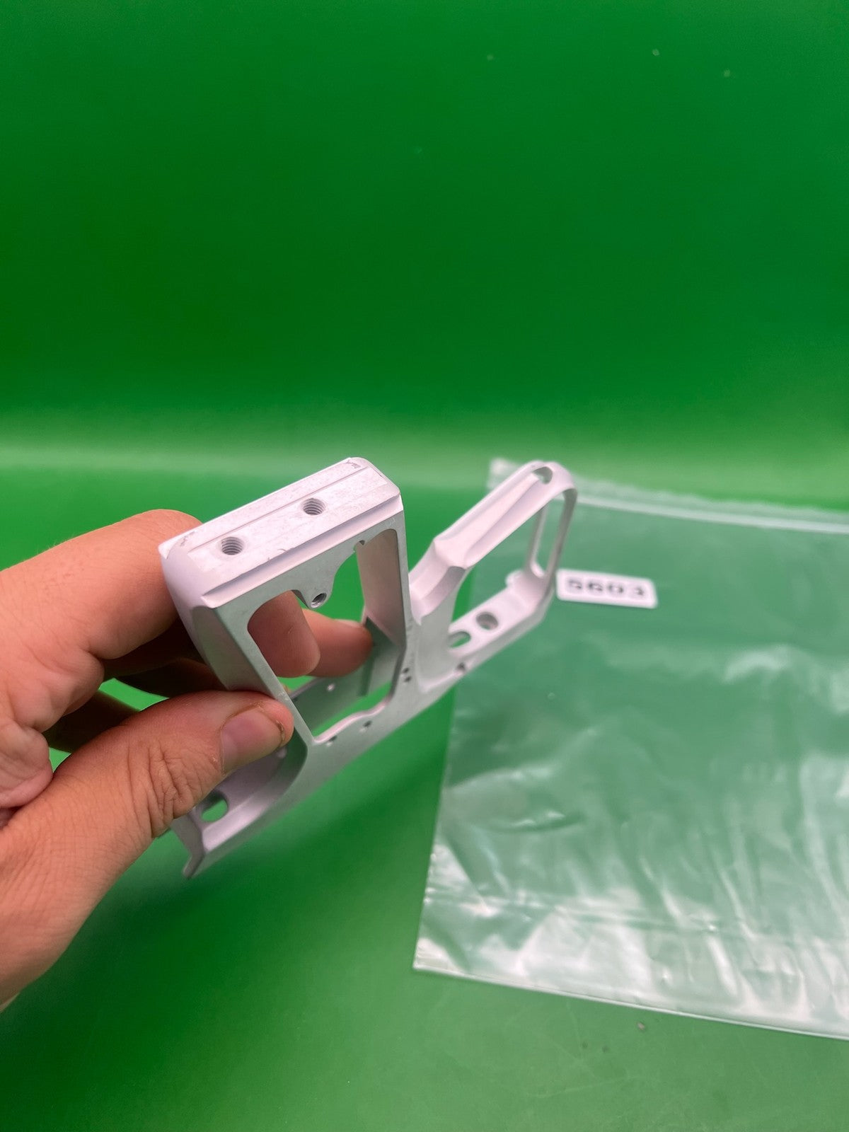 Smart Parts SFT Frame - used paintball trigger frame - silver