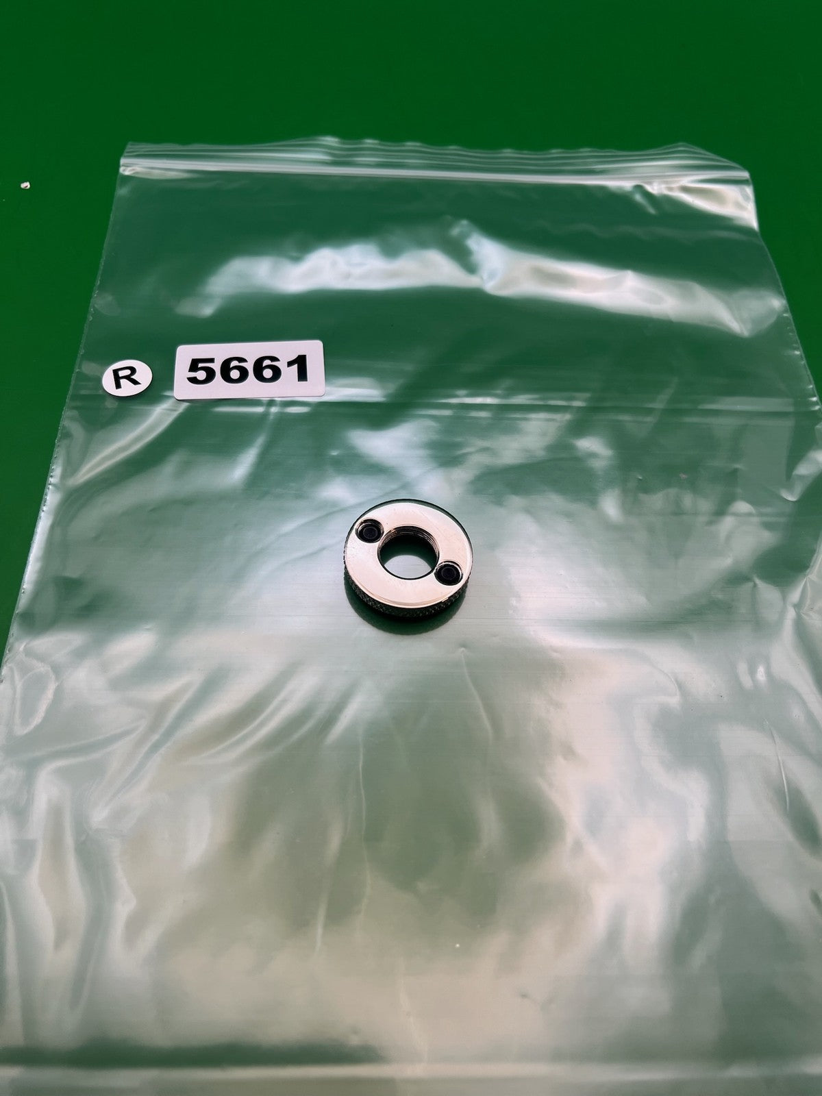 Taso Automag Tourney Lock - used paintball tourney lock / velocity adjuster lock ring - silver