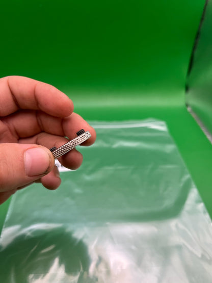 Taso Automag Tourney Lock - used paintball tourney lock / velocity adjuster lock ring - silver