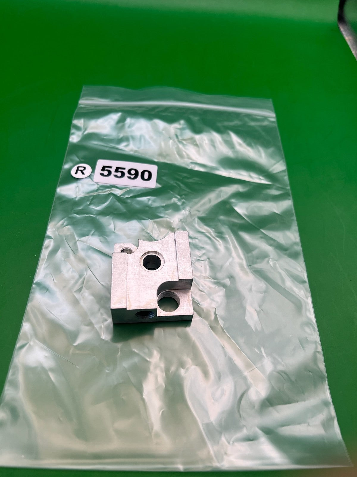 Autococker Front Block - used paintball front block - silver