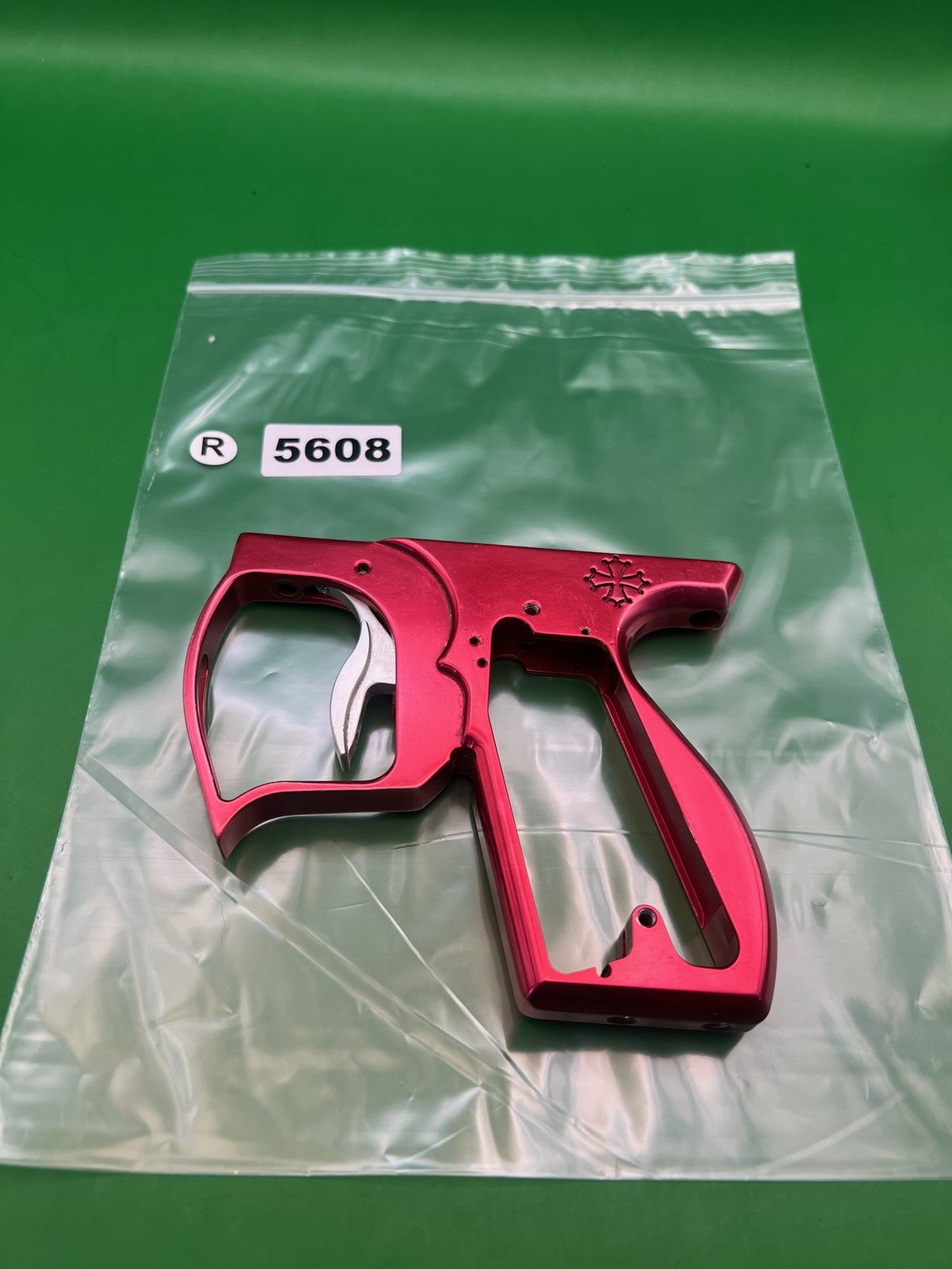 Smart Parts Ton Ton SFT Frame - used paintball trigger frame - red anno