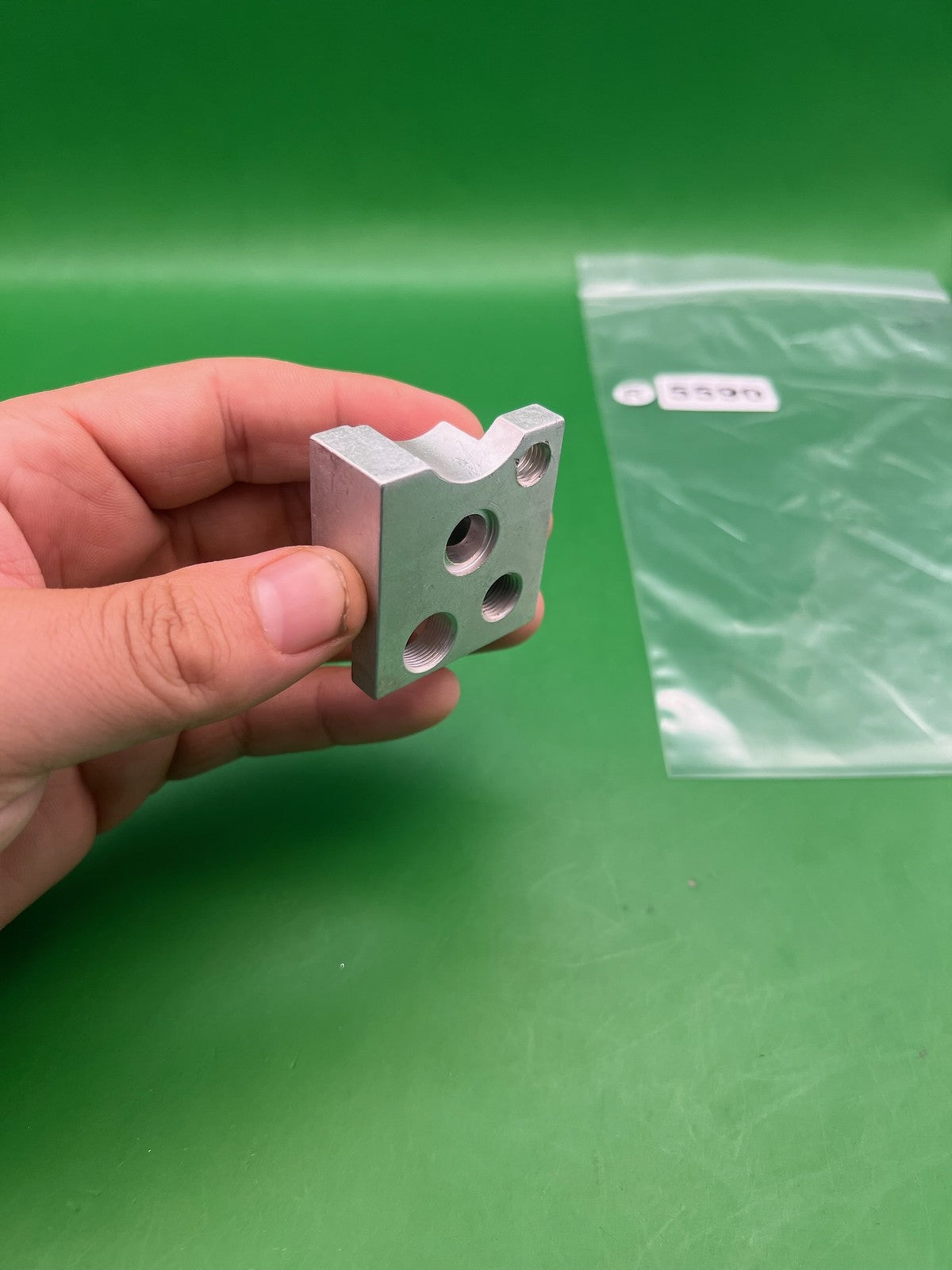 Autococker Front Block - used paintball front block - silver