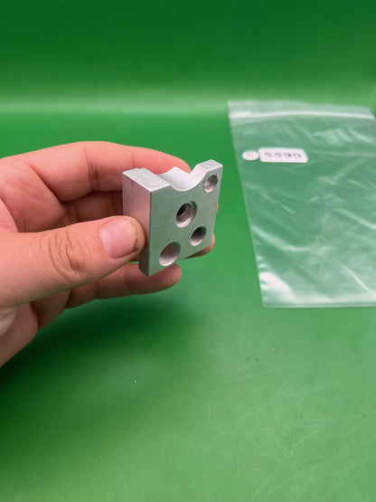 Autococker Front Block - used paintball front block - silver