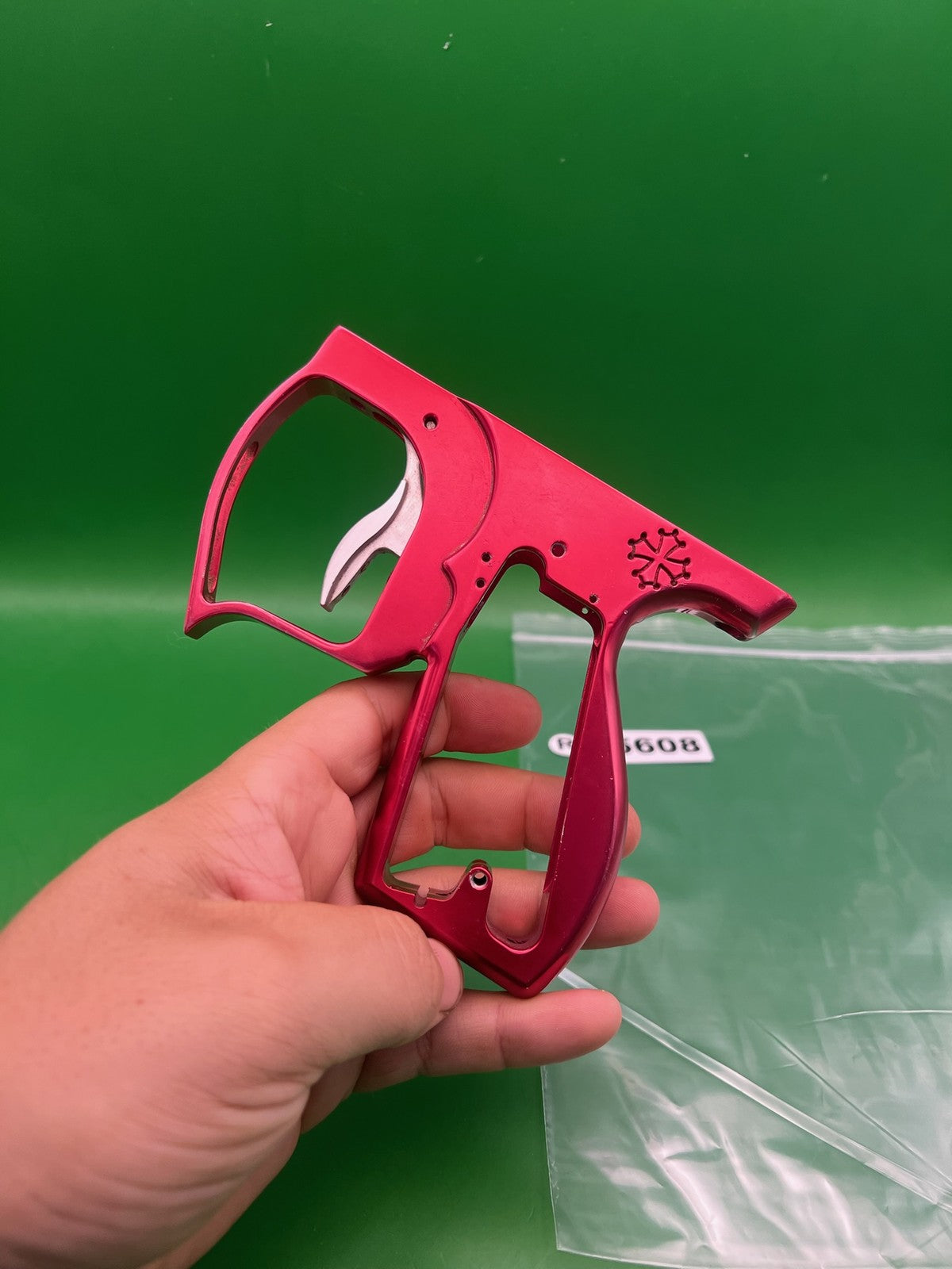 Smart Parts Ton Ton SFT Frame - used paintball trigger frame - red anno