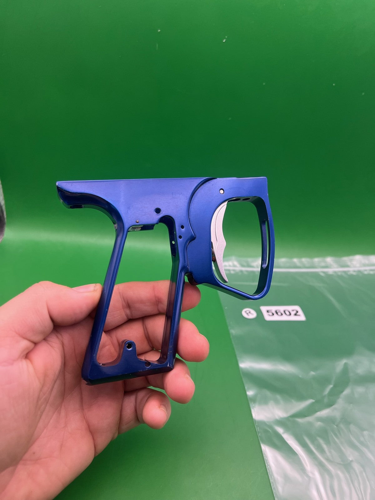 Smart Parts SFT Frame - used paintball trigger frame - blue anno