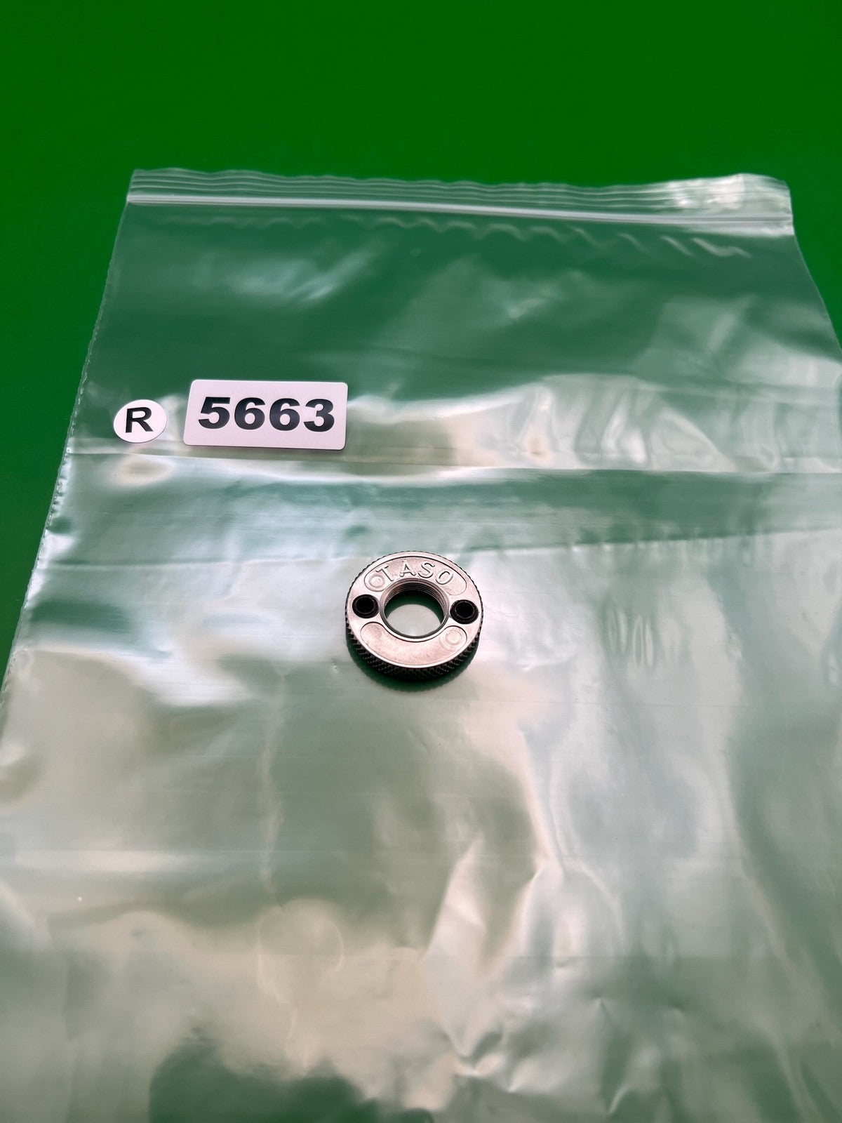 Taso Tourney AGD Automag Lock - used paintball tourney lock / velocity adjuster lock ring - silver