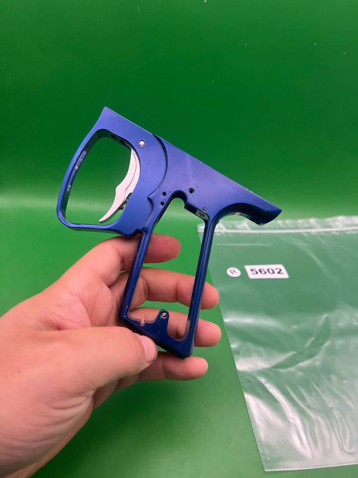 Smart Parts SFT Frame - used paintball trigger frame - blue anno