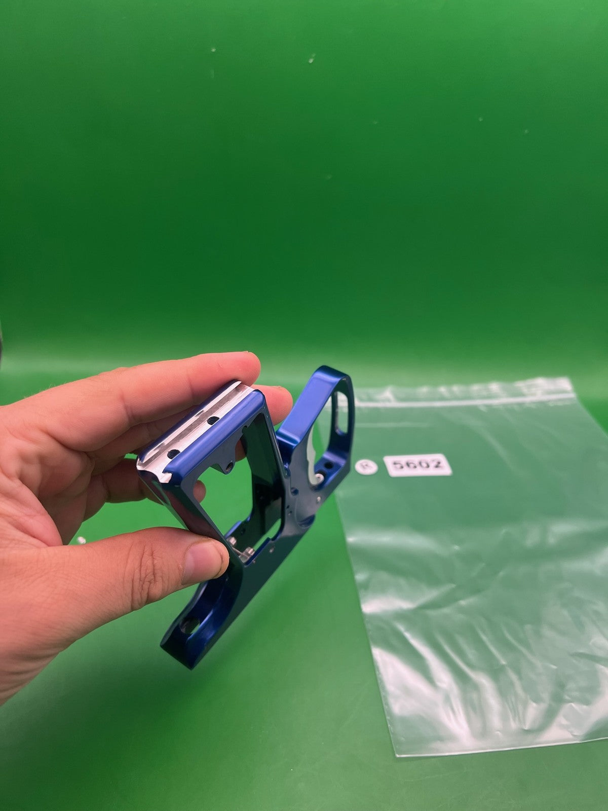 Smart Parts SFT Frame - used paintball trigger frame - blue anno