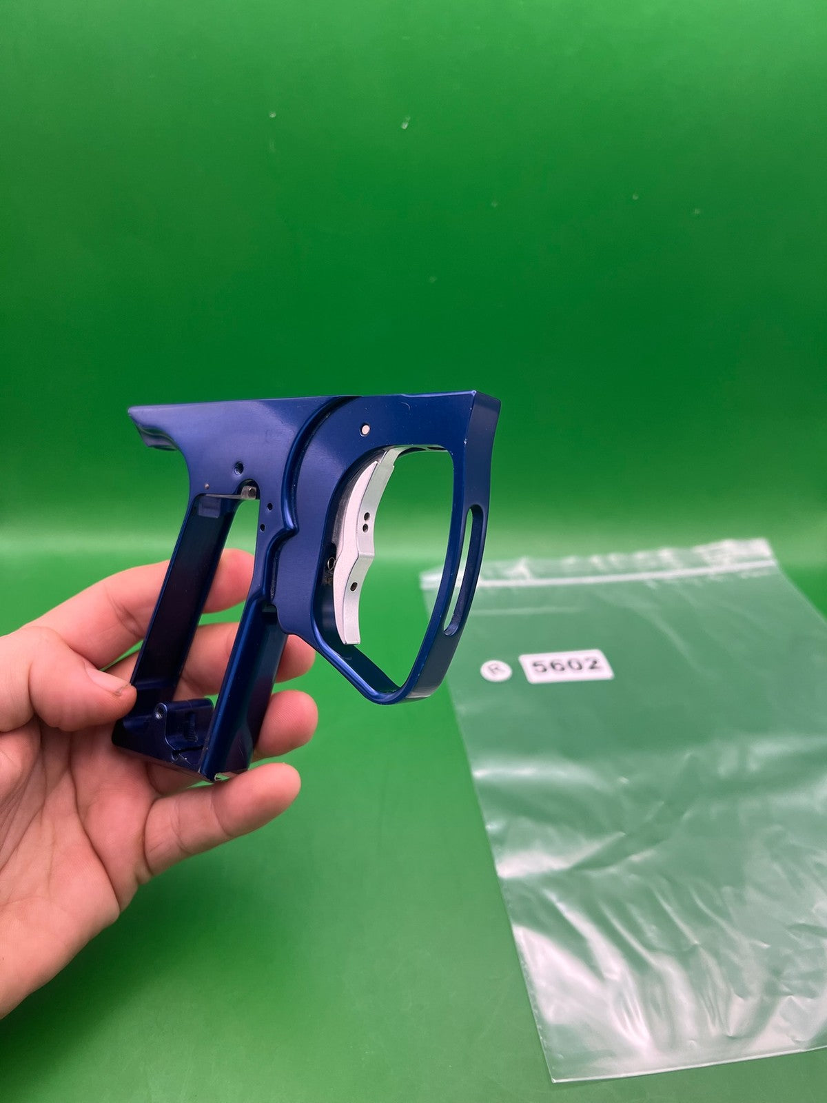 Smart Parts SFT Frame - used paintball trigger frame - blue anno