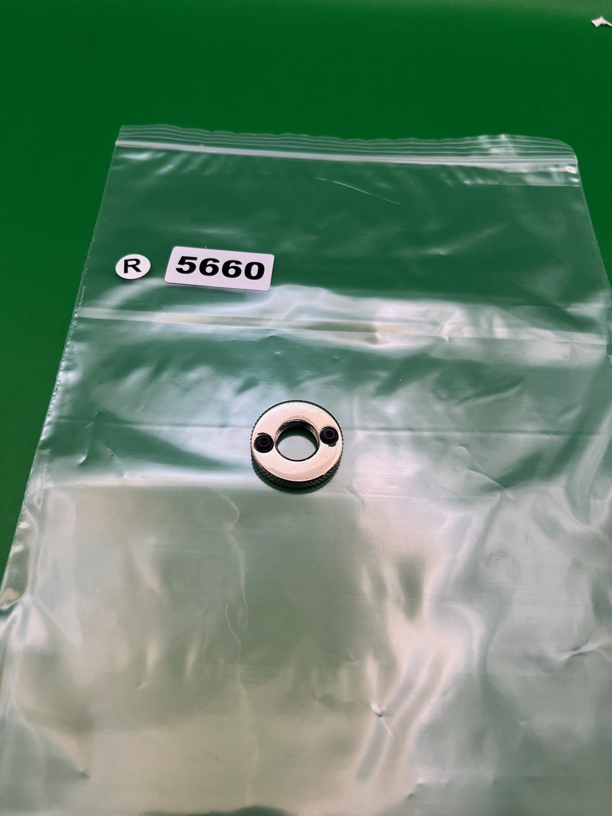 Taso Automag Tourney Lock - used paintball tourney lock / velocity adjuster lock ring - silver