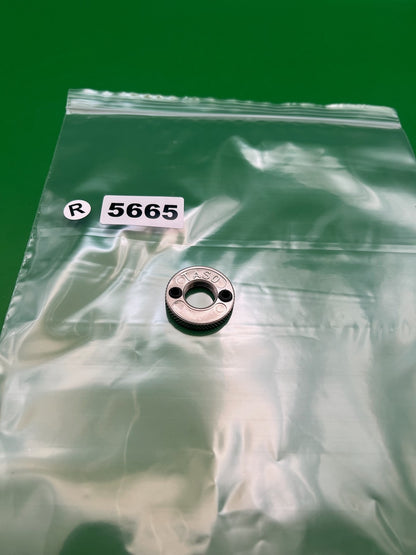 Taso Toruney Lock - used paintball barrel lock nut / tournament lock collar - silver / raw aluminum