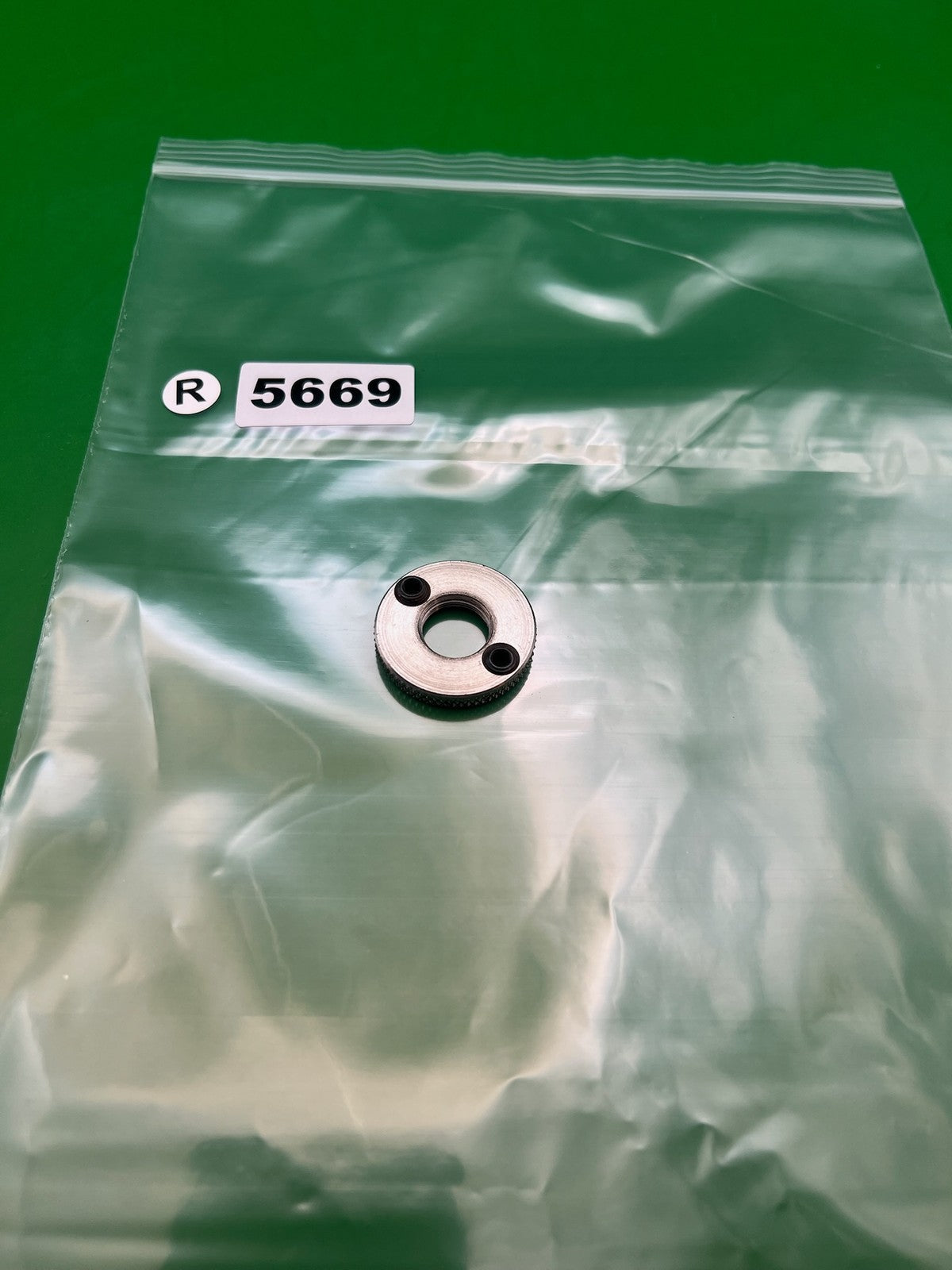 AGD Automag Tourney Lock - used paintball tourney lock / velocity adjuster lock ring - silver