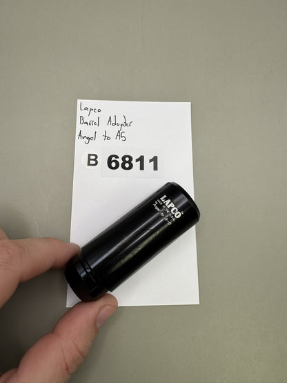 Lapco Barrel Adapter Angel to A5 Black