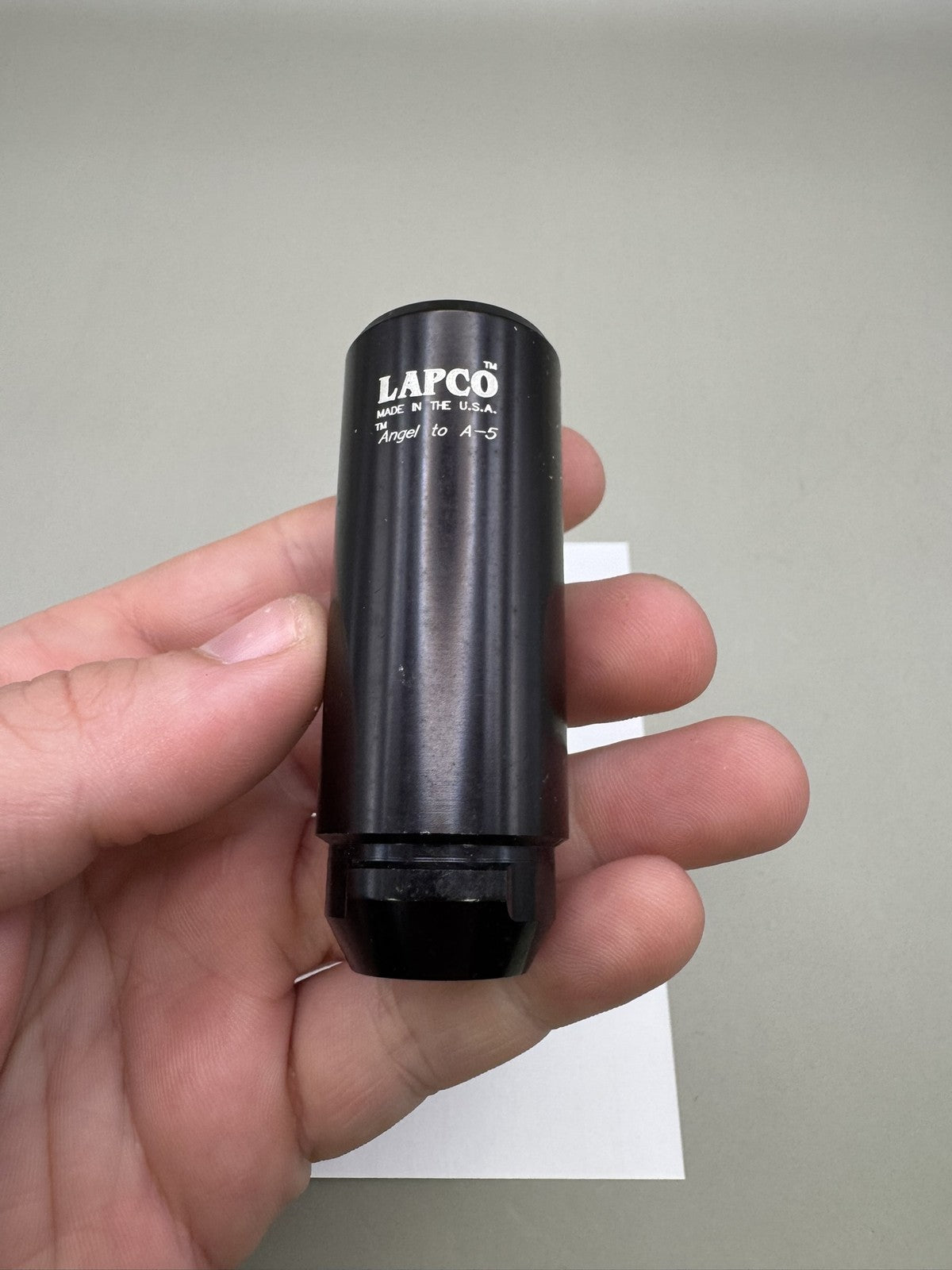 Lapco Barrel Adapter Angel to A5 Black
