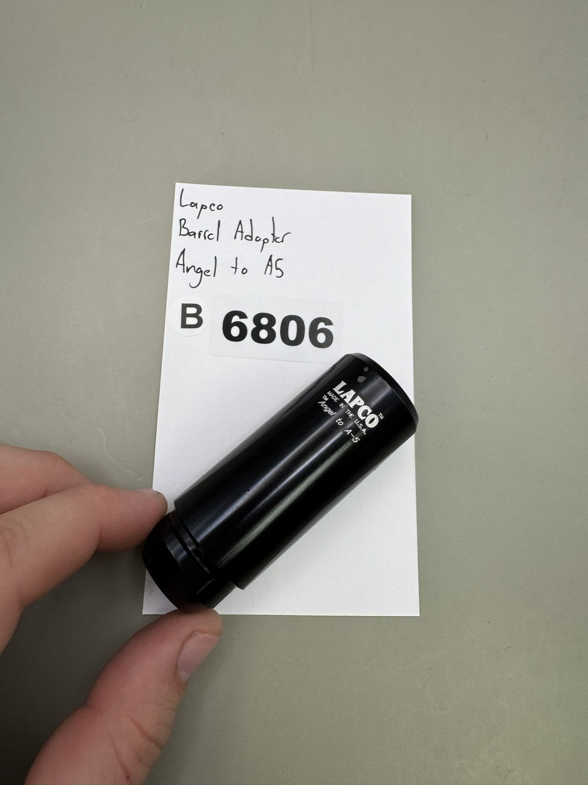 Lapco Angel to A5 Barrel Adapter Black