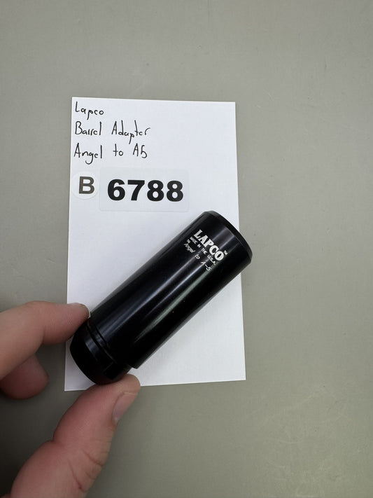 Lapco Barrel Adapter Angel to A5 Black