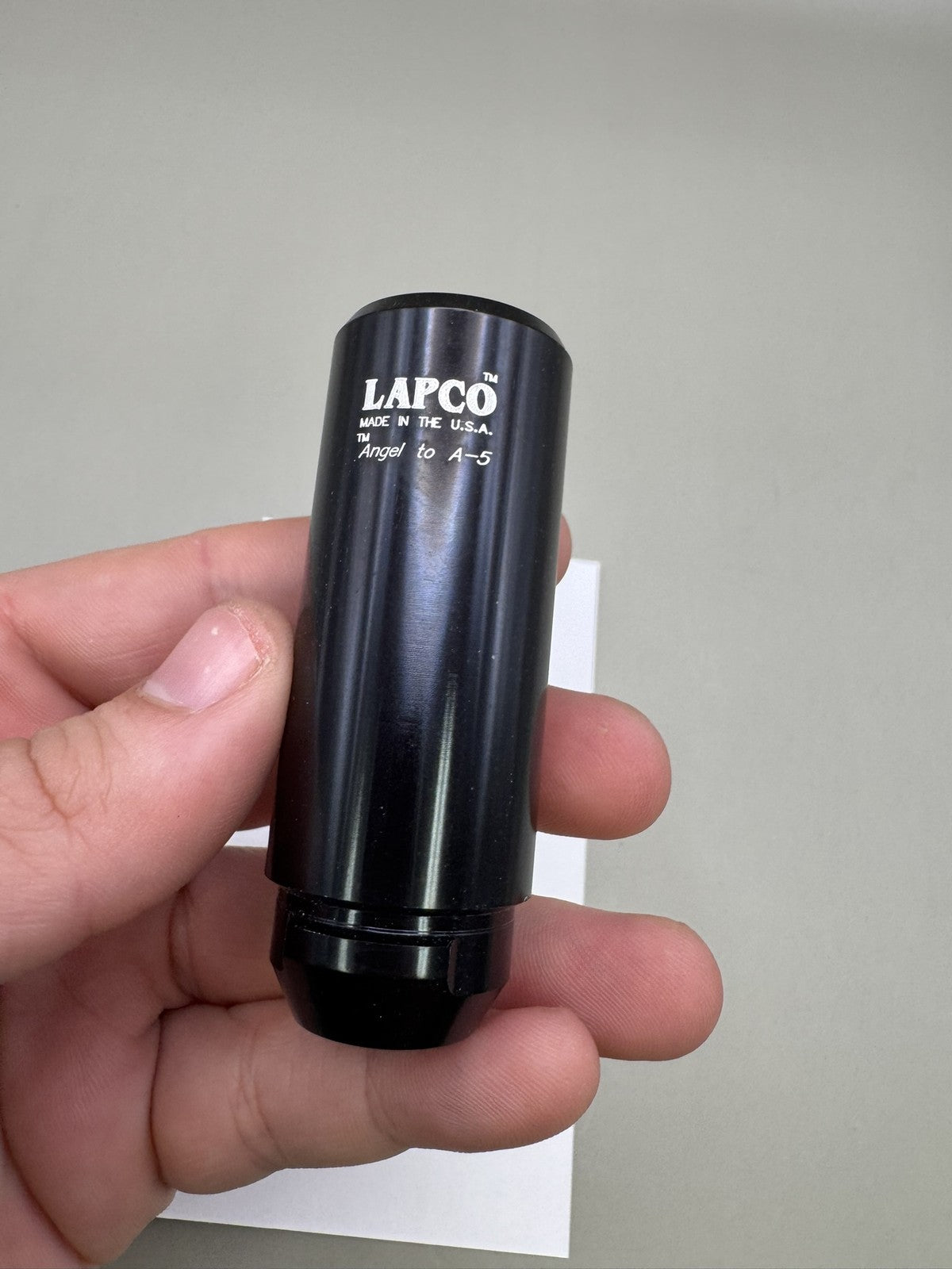 Lapco Barrel Adapter Angel to A5 Black