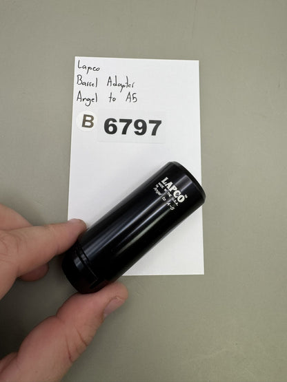 Lapco Paintball Barrel Adapter Angel to A5 Black