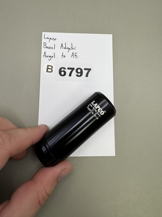 Lapco Paintball Barrel Adapter Angel to A5 Black