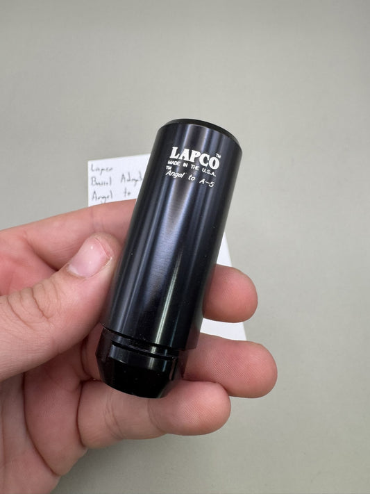 Lapco Paintball Barrel Adapter Angel to A5 Black