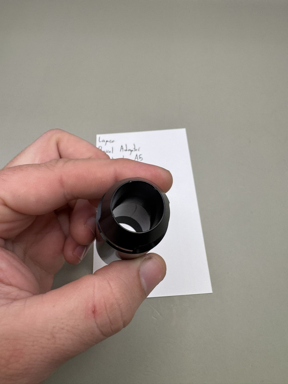 Lapco Paintball Barrel Adapter Angel to A5 Black
