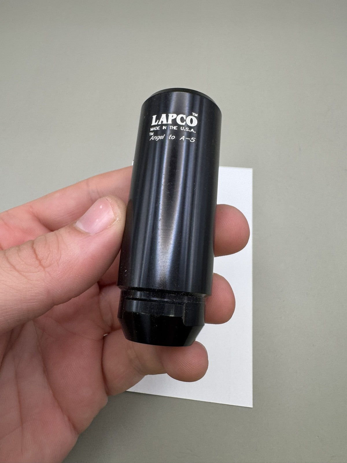 Lapco Paintball Barrel Adapter Angel to A5 Black
