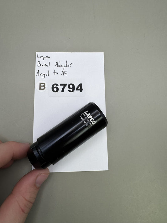 Lapco Barrel Adapter Angel to A5 Black