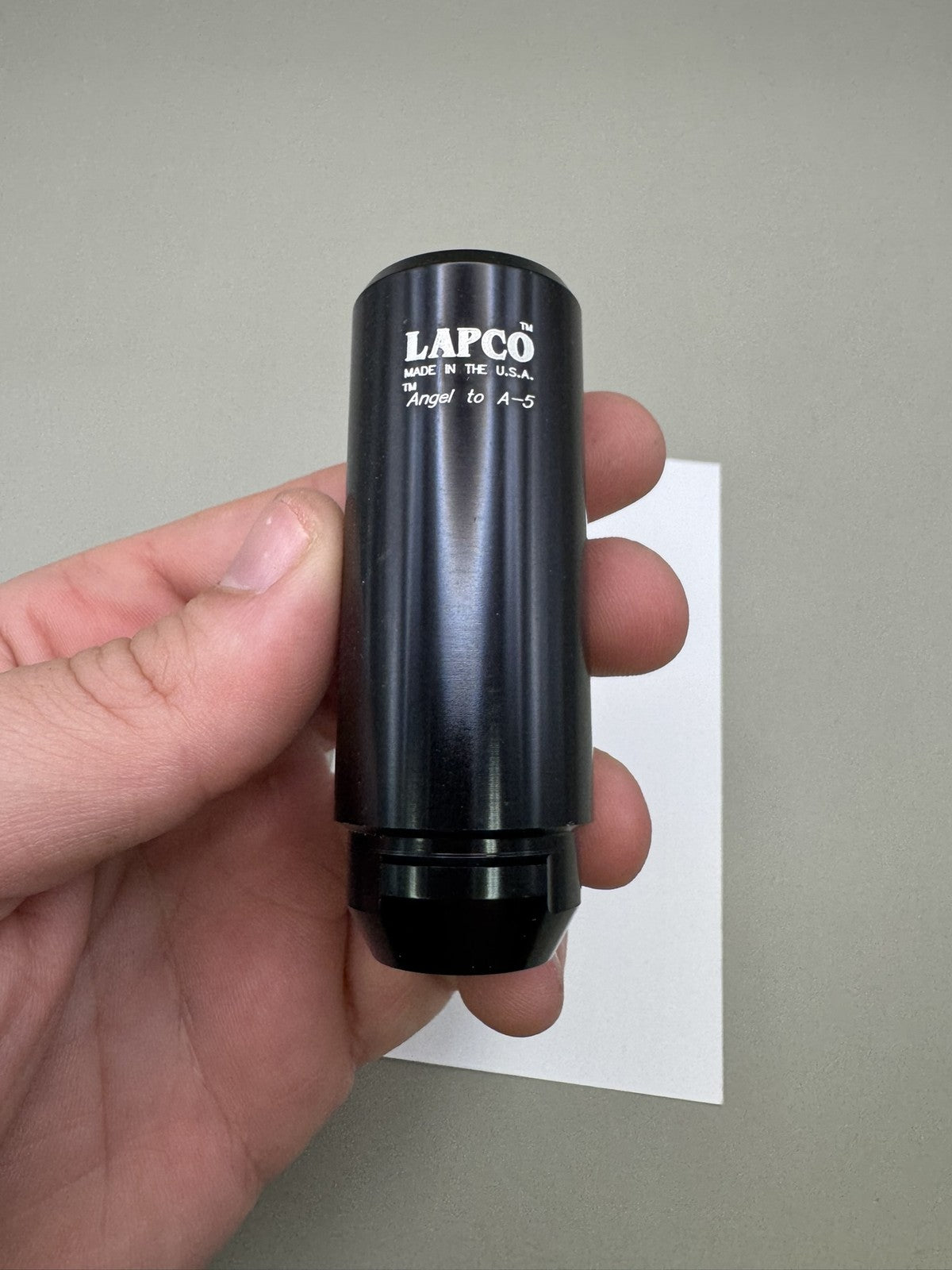 Lapco Barrel Adapter Angel to A5 Black