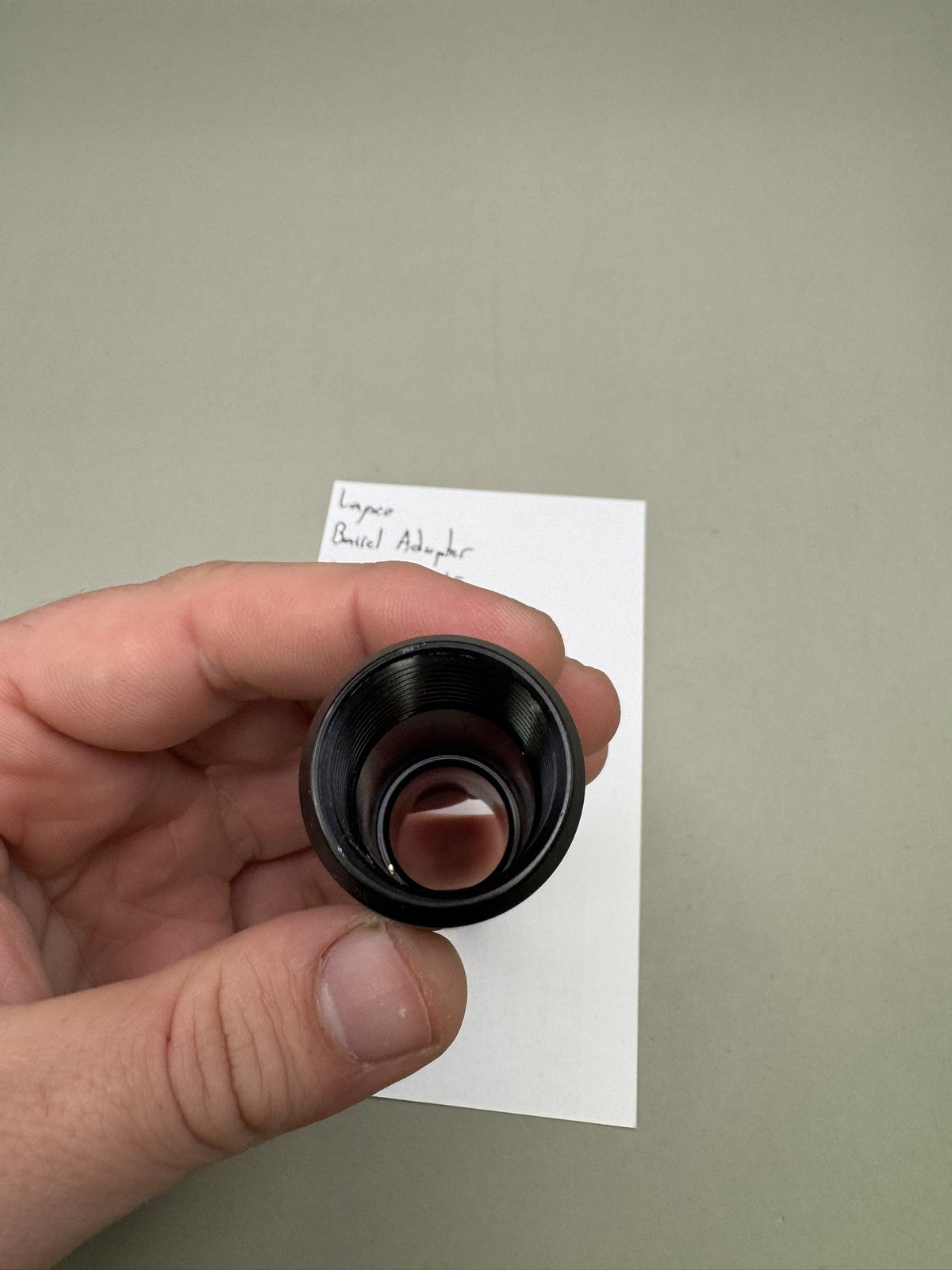 Lapco Barrel Adapter Angel to A5 Black