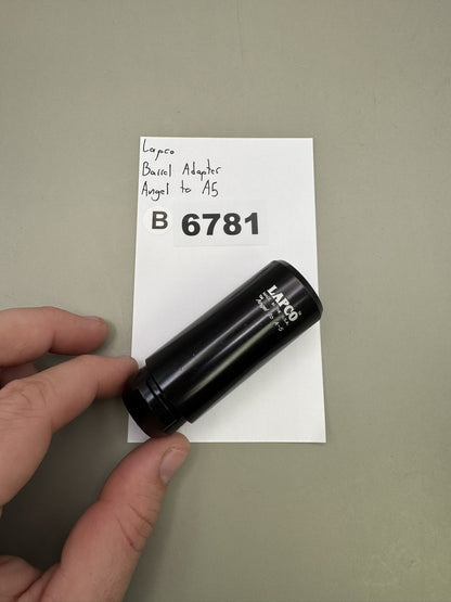 Lapco Barrel Adapter Angel to A5 Black