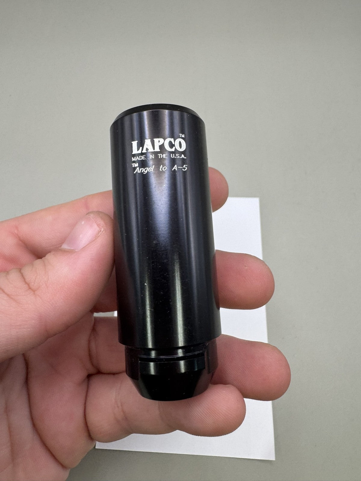 Lapco Barrel Adapter Angel to A5 Black