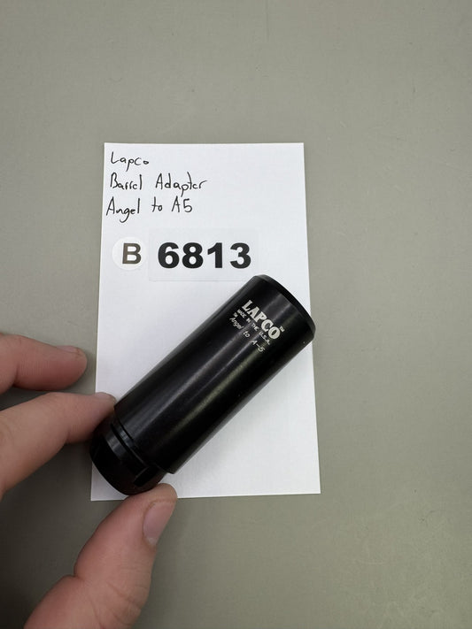Lapco Barrel Adapter Angel to A5 Black