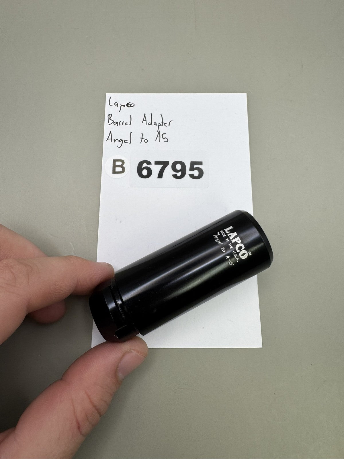 Lapco Barrel Adapter Angel to A-5 Black