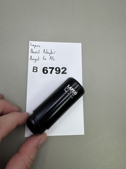 Lapco Barrel Adapter Angel to A5 Black