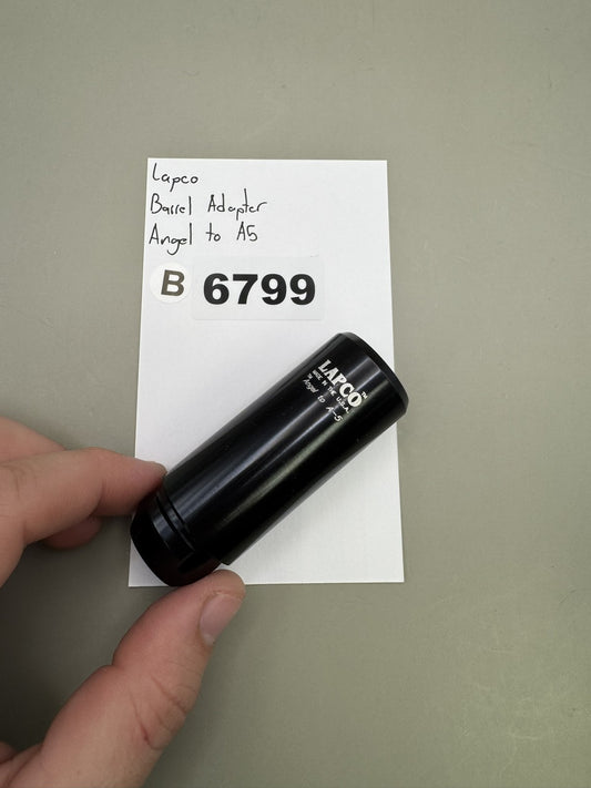 Lapco Barrel Adapter Angel to A5 Black