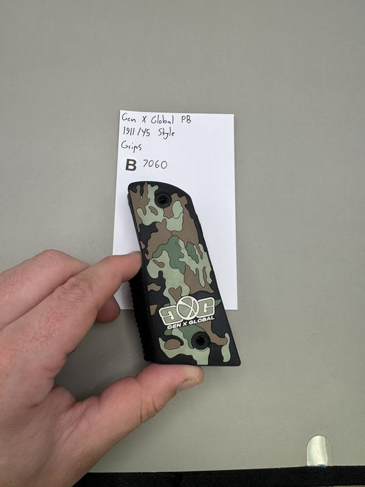 Gen X Global Paintball 1911/45 Style Grips Camo B7060